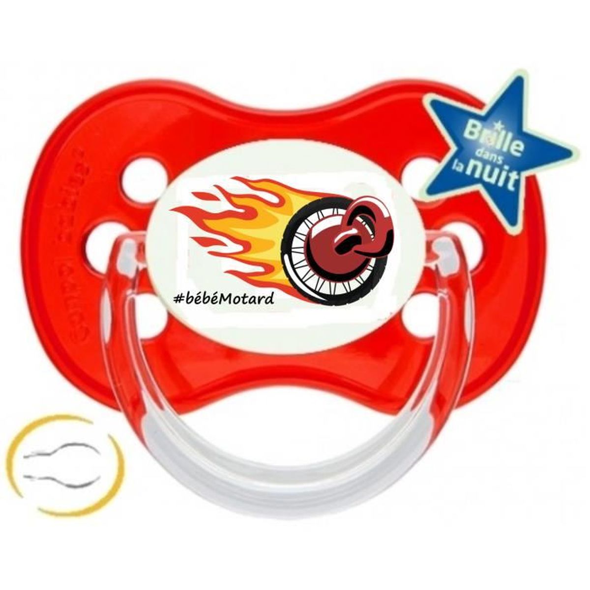 Sucette Bebe Motard Rouge 0 A 6 Mois Cdiscount Puericulture Eveil Bebe
