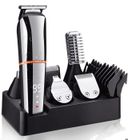 Tondeuse 6 en 1 - QJRRX - Tondeuse Barbe et Cheveux - Acier Inoxydable - Fonctionnement Sans Fil - Écran LED