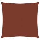 HELLOSHOP26 Voile toile d'ombrage parasol tissu oxford carré 6 x 6 m terre cuite 02_0009534