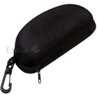 KALAVIKA BOITE ETUI A LUNETTE SOLEIL RIGIDE NOIR AVEC CROCHET