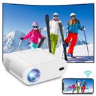 EKASN Vidéoprojecteur 1080P Native 4K Android 11 Mémoire 8 Go WiFi 6 Projecteur Mise au point auto -Blanc