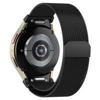 Bracelet de Montre en Acier Inoxydable Pour Samsung Galaxy Watch6 - 6 Classic - Watch 5 - 5Pro - Watch4 - 4 Classic - Noir