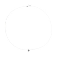 LOVA LOLA VAN DER KEEN - Collier Solitaire - Joaillerie Prestige - Diamant de Synthèse - Argent Massif 925 Millièmes - Bijou Femme