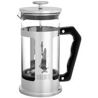 Cafetière à piston à double paroi en acier inoxydable et chêne