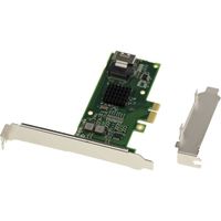 Carte contrôleur PCIe 2.0 1x 4 Ports SATA 6G sur fiche miniSAS SFF8087- Chipset Marvell 88SE9215 - Cordons fournis - KALEA-INFORM