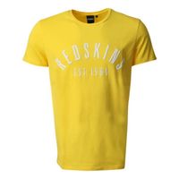 T-shirt coton col rond Redskins jaune