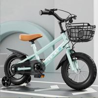 Vélo Enfant 14 Pouces 3-6 Ans Avec Roues Stabilisatrices - Réglable, Stable Et Sécurisé Pour Garçons Et Filles