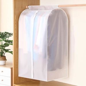 Housse De Vêtements à Suspendre 152x60x10cm Noire Anti-Poussière Avec Zip Et Fenêtre Transparente