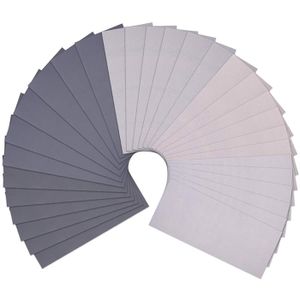 Papier De Verre Imperméable – Sec/humide, Grain 2000, 9x3.7 Cm, Lot De 10 Feuilles