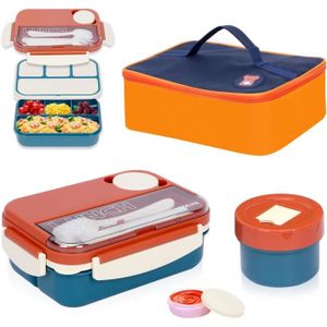 LUNCH BOX - BENTO  Bento Box Avec Set De Couverts Et Gobelet À Céréal