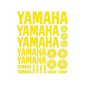 Autocollant yamaha jaune fluo clearance