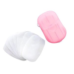 DISTRIBUTEUR DE SAVON Greatsell COD 20Pcs Disposable Hand Washing Tablet Travel Carry Toilet Soap Paper