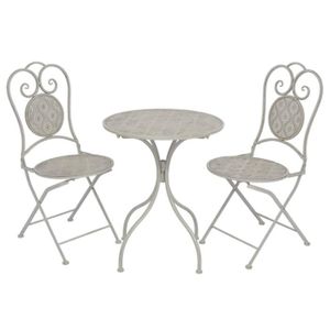 Ensemble table et chaise de jardin Lux•5989Set bistrot 3 pcs professionnelle - Ensemb