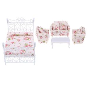 maison de poupées miniature échelle 1.12 Literie Lit Matelas Simple avec oreiller