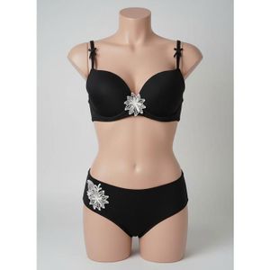 Ensemble Soutien-gorge + Shorty Lamienne - Taille 85A, Couleur Kaki - Neuf Avec Étiquettes