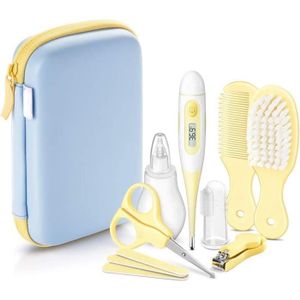 rebirthsame Trousse De Soin Bebe,8 Pièces Professionnel Kit De Toilettage  pour Nouveau-né Trousse De Toilette Bébé Naissance Portable Kit De Soins  des