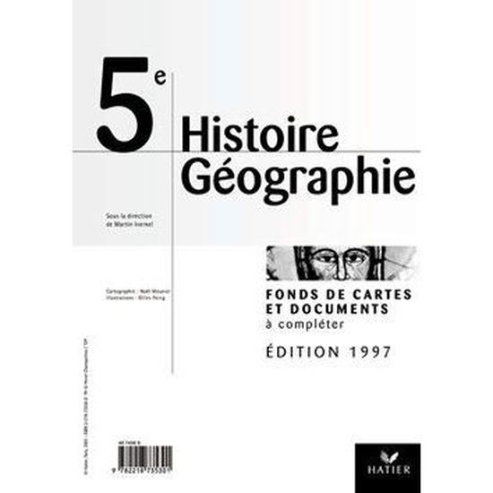 Histoire Geographie 5eme Fonds De Cartes Transpa Achat Vente Livre Martin Ivernel Hatier Parution 01 01 2001 Pas Cher Soldes Sur Cdiscount Des Le 20 Janvier Cdiscount