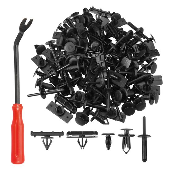 Kit De 120 Clips Et Attaches Pour Toyota (4Runner, Tacoma, RAV4) - 4 Tailles, Noir, Avec Extracteur