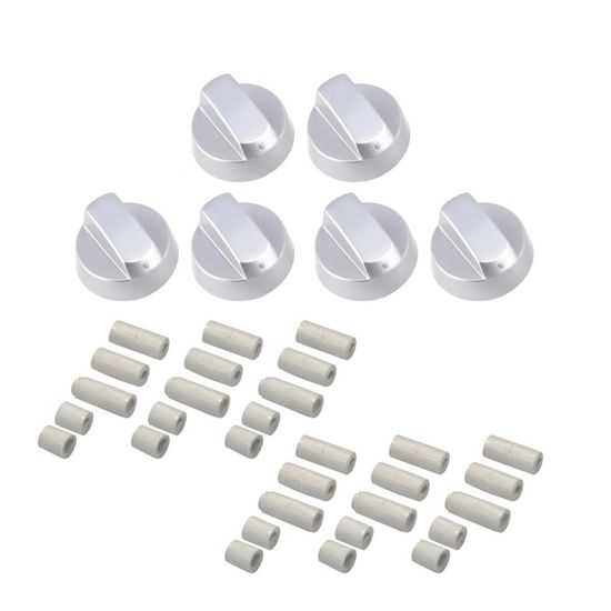 20 Pièces Boutons De Rechange Universels 8mm Pour Cuisinière à Gaz, Four Et Micro-Ondes - ABS Robuste