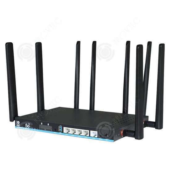 Routeur WiFi Gigabit SODIAL Double Bande 2.4G/5G, 6 Antennes, Noir, Neuf