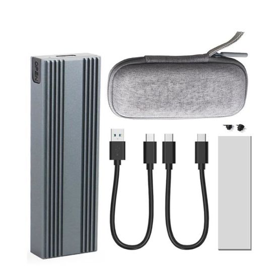 Boîtier externe M.2 NVME SSD USB3.1 type a + USB 3.2 Gen 2 type c 10G