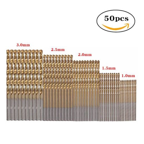 Mèches à Métaux 5.1 Mm HSS M2 Revêtues TiN - Lot De 2, Pour Acier Inoxydable Et Métaux Durs