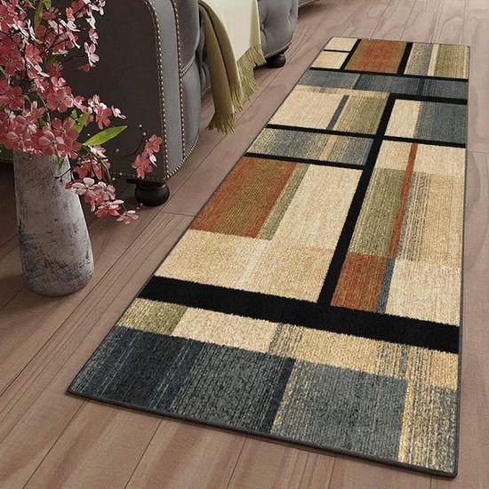 Tapis De Couloir Long 80x150 Cm – Antidérapant, Absorbant Et Lavable, Idéal Cuisine, Entrée Ou Salon !