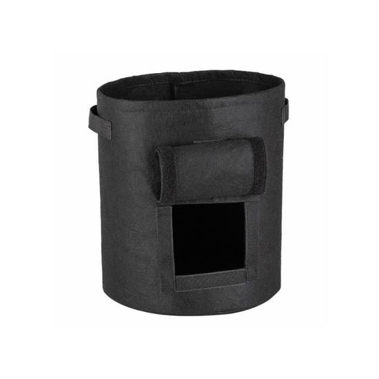 Lot De 5 Pots De Culture En Polyéthylène 5L - Ronds, 7x9 Pouces, Noir, Pour Plantes Intérieur/extérieur