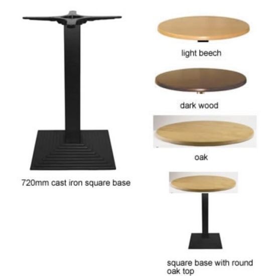 720mm Fonte Base Carree De Fer Avec Plateau Rond Achat Vente Table De Cuisine 720mm Fonte Base Carree De Cdiscount