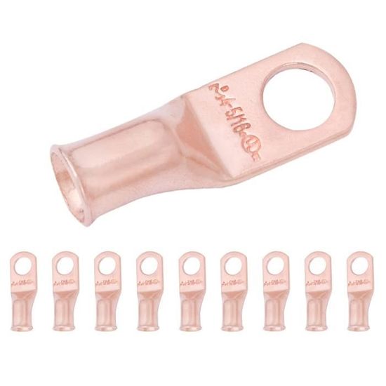 Lot De 4 Cosses à Goujons SELTERM MDS4038PXL-2 - 4/0 AWG (XL), Cuivre étamé, Goujon 3/8" - Pour Câblage électrique Puissant