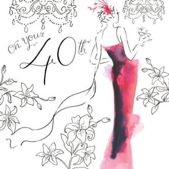 Carte D Anniversaire Pour Elle Avec Cristaux Swarovski 40 Ans Cdiscount Beaux Arts Et Loisirs Creatifs