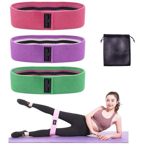 Bandes De Résistance | Resistance Bands: Lot De 3 Bandes Souples Et Larges