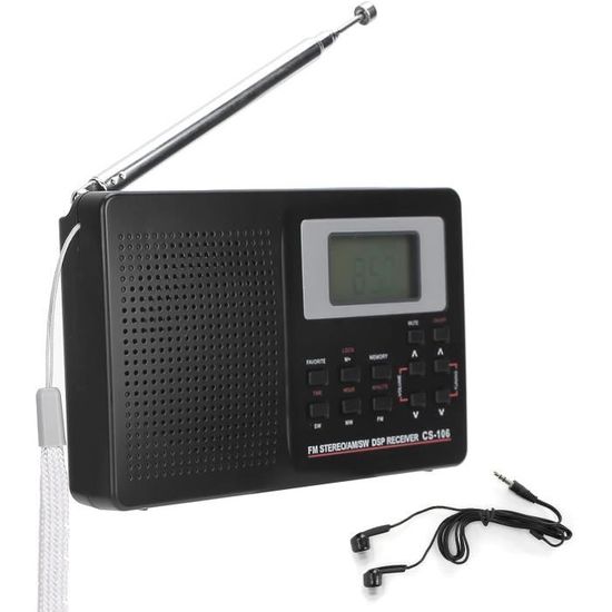 MSA Récepteur Radio Portable À Ondes Courtes Radio Portable À Ondes