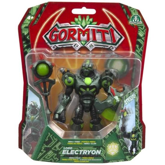 Gormiti - Serie 2 - Action Figure Electryon 12 Cm - Con Arma, Token E Luci - Giocattolo Ufficiale Giochi Preziosi