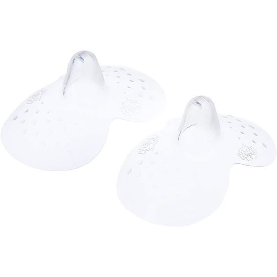 JUGUTA 4 Pièces Bout De Sein En Silicone Souple – Protège-Mamelons Allaitement Ultra-Fin Sans BPA Tailles S & L