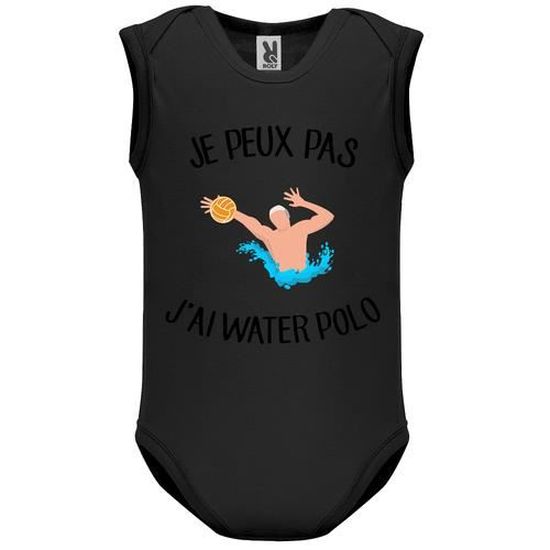 Body Bebe Manche Sans Bebe Garcon Noir Je Peux Pas J Ai Water Polo 2 Noir Cdiscount Pret A Porter
