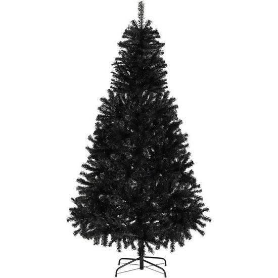 Sapin De Noël Artificiel 210 Cm SALCAR - Branches En PE/PVC, Aspect Naturel, Montage Facile