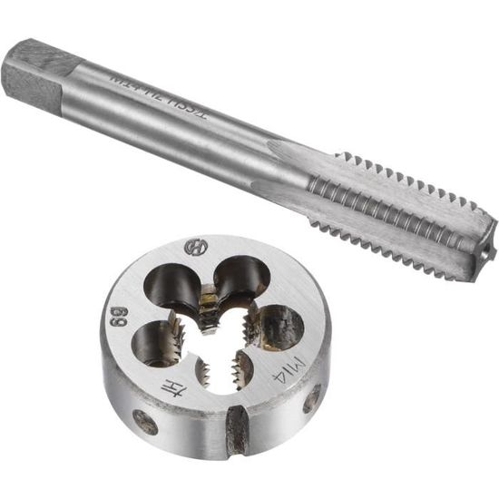 Jeu Tarauds Filières Métrique M14x1.5mm - Acier Rapide HSS Droite