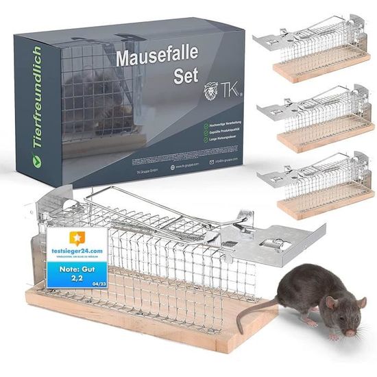 Cage à Souris Vivante Réutilisable – Piège Humane Pour Rats Et Souris | Intérieur/Extérieur