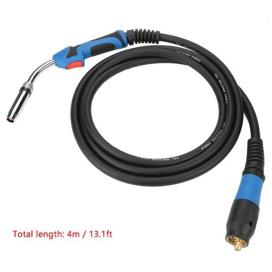 Torche De Soudage MB15 MIG/MAG - 4 Mètres, Prête à Souder Avec Connecteur EURO Et Protection Gaz