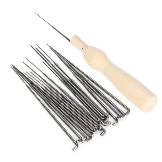 Lot De 7 Outils De Feutrage à L'aiguille - Tapis + Aiguilles + - Kit Débutant