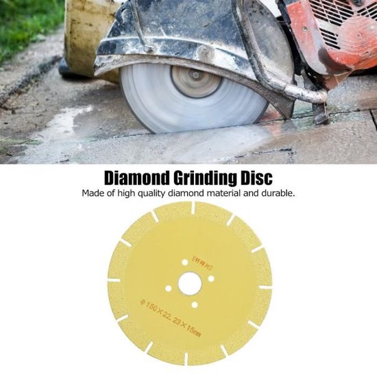 Disque Diamant Brasé 230 Mm (9") Pour Coupe Pierre, Marbre, Métal - Pour Meuleuse, Coupe à Sec Ou Humide
