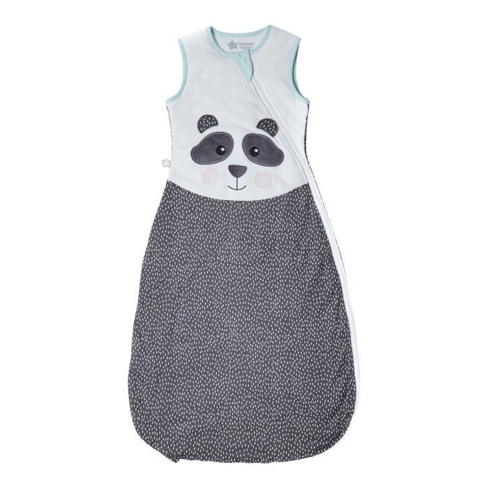 TOMMEE TIPPEE Gigoteuse - 6 à 18 mois - Tissu chaud automne hiver - Pieds dedans - Motif Pippo le Panda