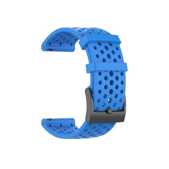 Montre connectée,Bracelet de montre en Silicone pour Suunto sparan Sport-Sport poignet hr pour Suunto 9 baro-D5 - Type Bleu-S