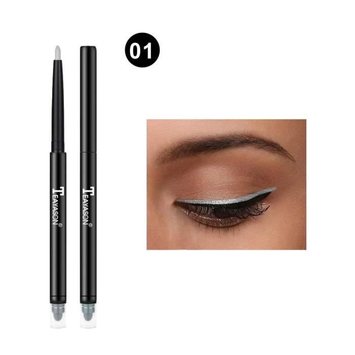 Cosmétique Glitter Eye Shadow Lip Liner Eyeliner Crayon Stylo Maquillage 12 Couleurs Buonege 338