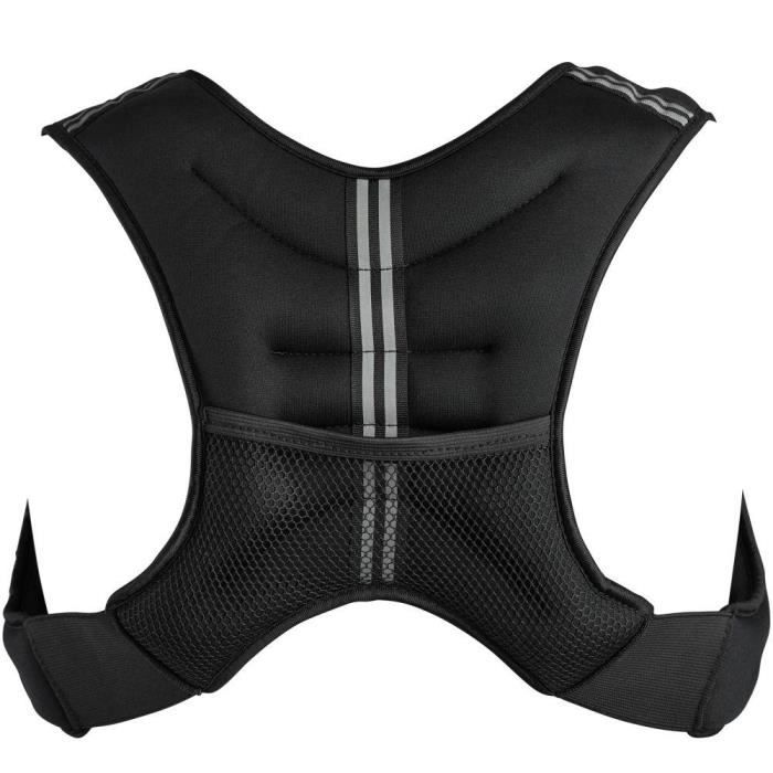 Blouson gilet de musculation de fitness lesté 5 kg 0708065