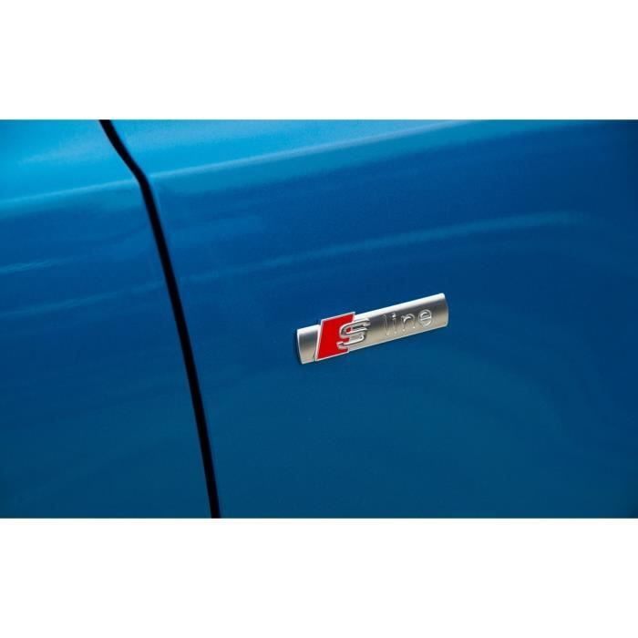 Logo Adhésif Alu Chromé 3M Audi Sline