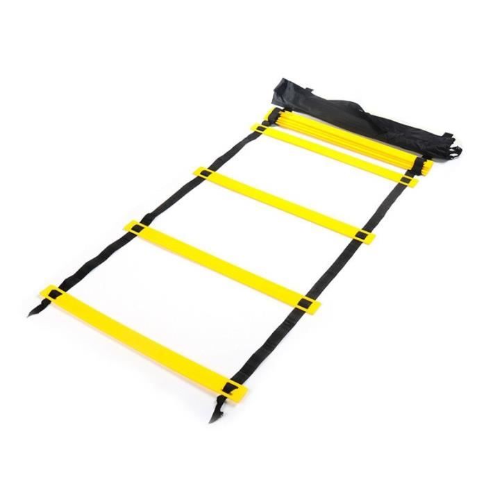 Agilité vitesse entraînement échelles agilité vitesse échelle escaliers Agile escalier pour Fitness - Modèle: Jaune - HSJSZHA04574