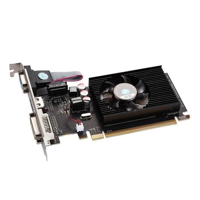 Mingying Carte D'Image Pci Express HD7450 2 Go DDR3 64 Bits LP Carte Graphique PC pour ATI Radeon Gratuit