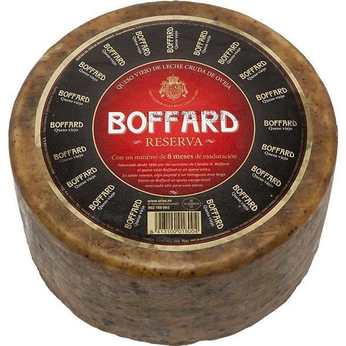 Fromage Type Manchego au lait cru de brebis Boffard 1,1 Kg